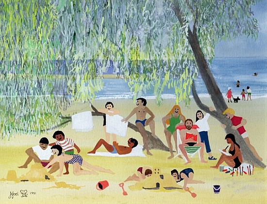 Under the Tree, or A Shady Place, 1991 (w/c)  von Judy  Joel