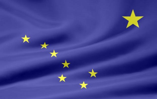 Alaska Flagge von Juergen Priewe