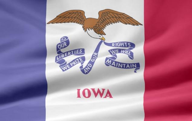 Iowa Flagge von Juergen Priewe