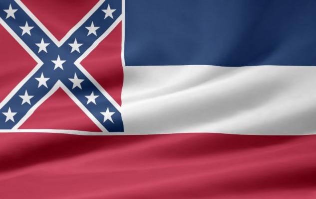 Mississippi Flagge von Juergen Priewe