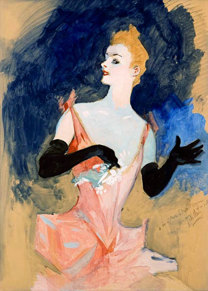 The Parisian (w/c & gouache) von Jules Chéret