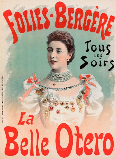 La Belle Otéro in Folies Bergère (Plakat)