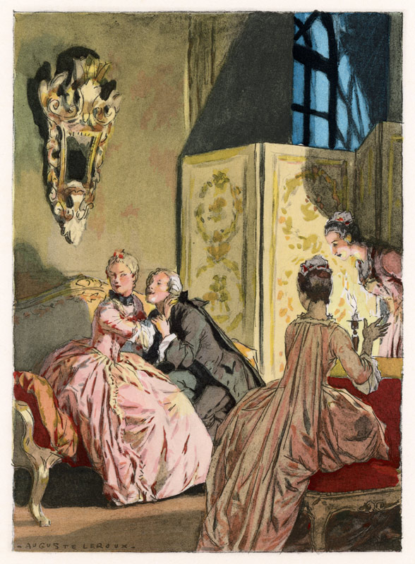 Illustration for memoirs of Casanova von Jules Marie Auguste Leroux