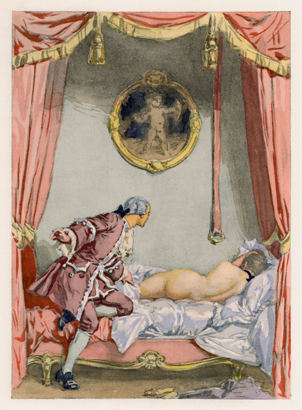 Illustration for memoirs of Casanova von Jules Marie Auguste Leroux