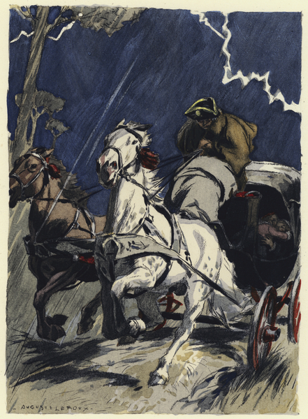 Illustration for memoirs of Casanova von Jules Marie Auguste Leroux