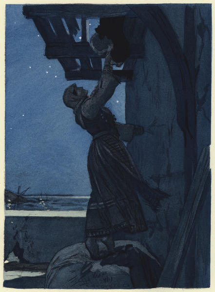 Illustration for memoirs of Casanova von Jules Marie Auguste Leroux