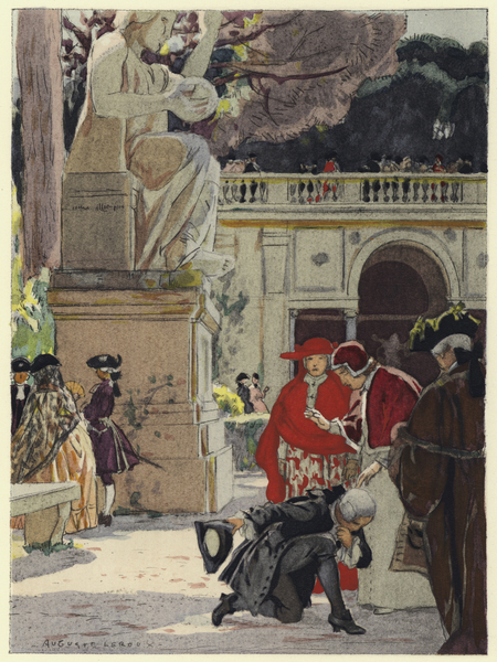 Illustration for memoirs of Casanova von Jules Marie Auguste Leroux