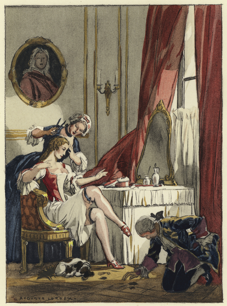 Illustration for memoirs of Casanova von Jules Marie Auguste Leroux