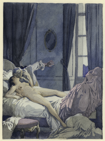 Illustration for memoirs of Casanova von Jules Marie Auguste Leroux