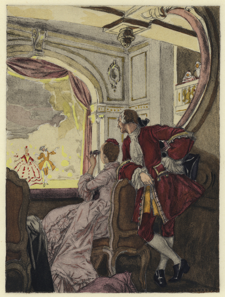 Illustration for memoirs of Casanova von Jules Marie Auguste Leroux
