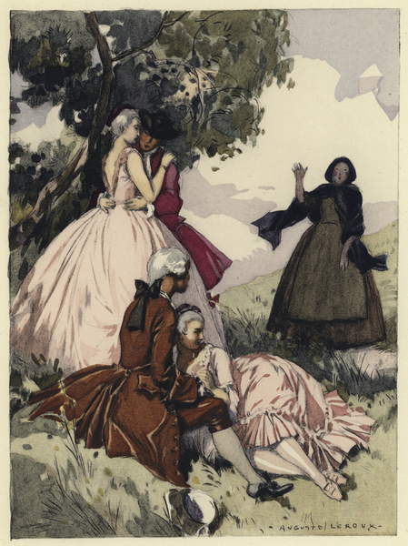 Illustration for memoirs of Casanova von Jules Marie Auguste Leroux