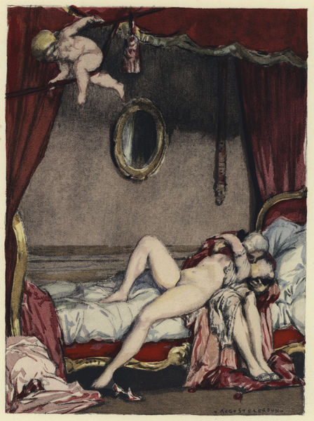 Illustration for memoirs of Casanova von Jules Marie Auguste Leroux