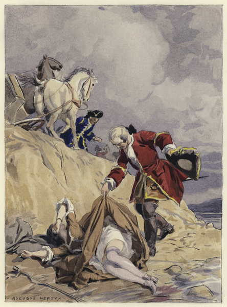 Illustration for memoirs of Casanova von Jules Marie Auguste Leroux