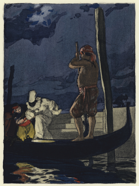 Illustration for memoirs of Casanova von Jules Marie Auguste Leroux