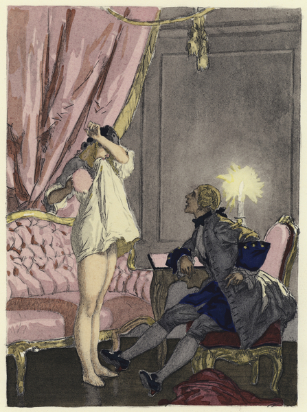 Illustration for memoirs of Casanova von Jules Marie Auguste Leroux