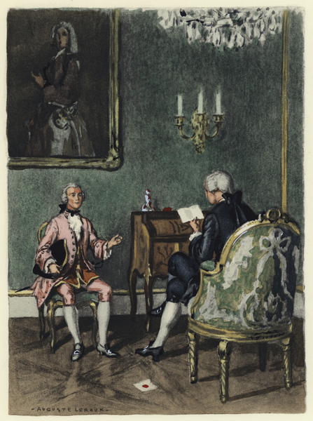 Illustration for memoirs of Casanova von Jules Marie Auguste Leroux