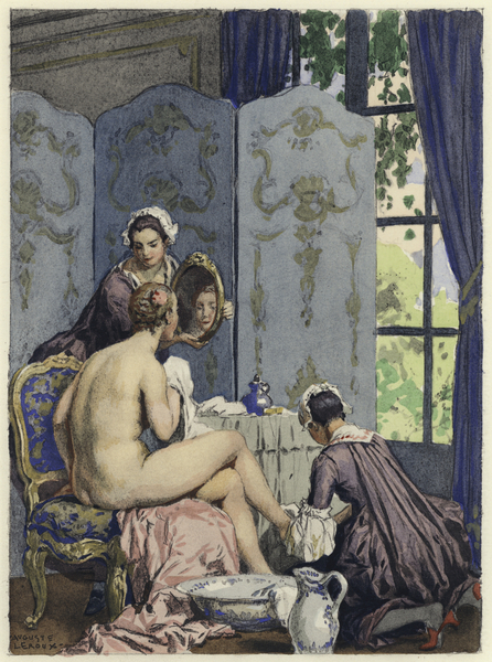 Illustration for memoirs of Casanova von Jules Marie Auguste Leroux