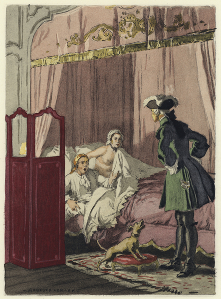 Illustration for memoirs of Casanova von Jules Marie Auguste Leroux