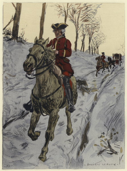 Illustration for memoirs of Casanova von Jules Marie Auguste Leroux