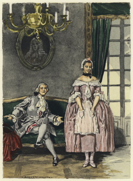 Illustration for memoirs of Casanova von Jules Marie Auguste Leroux