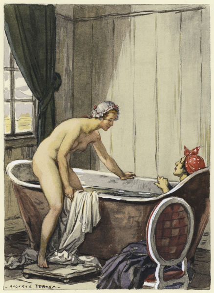 Illustration for memoirs of Casanova von Jules Marie Auguste Leroux
