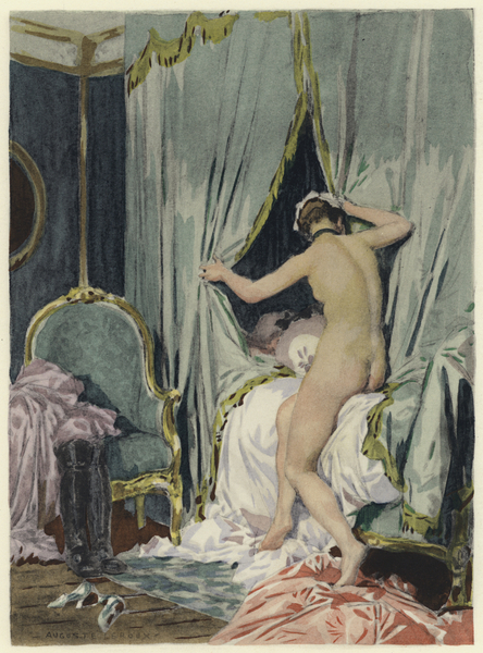 Illustration for memoirs of Casanova von Jules Marie Auguste Leroux