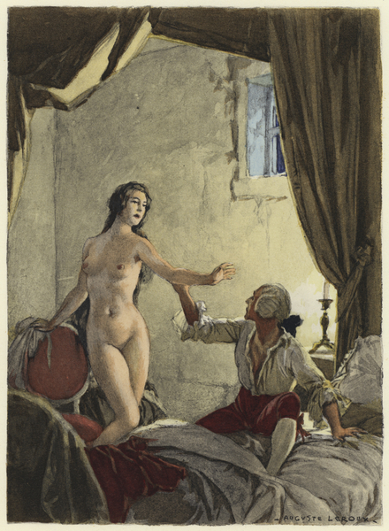Illustration for memoirs of Casanova von Jules Marie Auguste Leroux