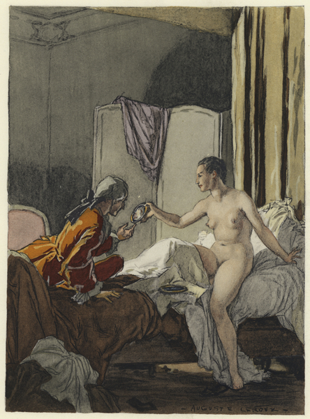 Illustration for memoirs of Casanova von Jules Marie Auguste Leroux