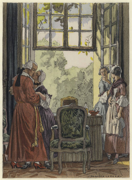 Illustration for memoirs of Casanova von Jules Marie Auguste Leroux