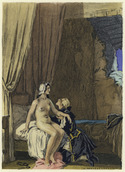 Illustration for memoirs of Casanova von Jules Marie Auguste Leroux