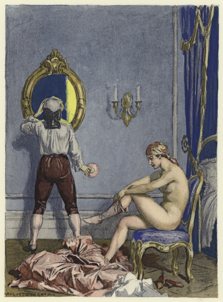 Illustration for memoirs of Casanova von Jules Marie Auguste Leroux