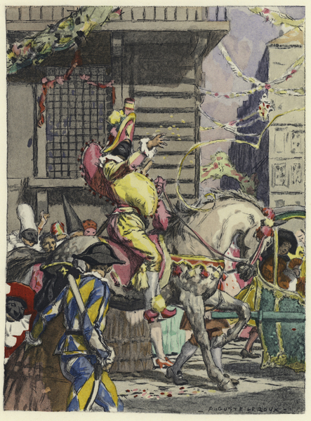 Illustration for memoirs of Casanova von Jules Marie Auguste Leroux