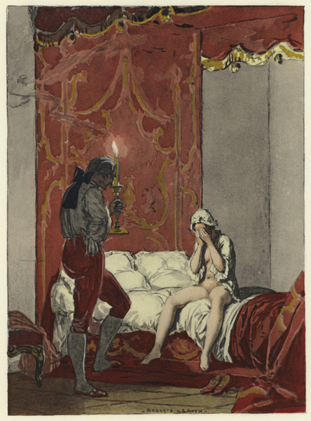 Illustration for memoirs of Casanova von Jules Marie Auguste Leroux