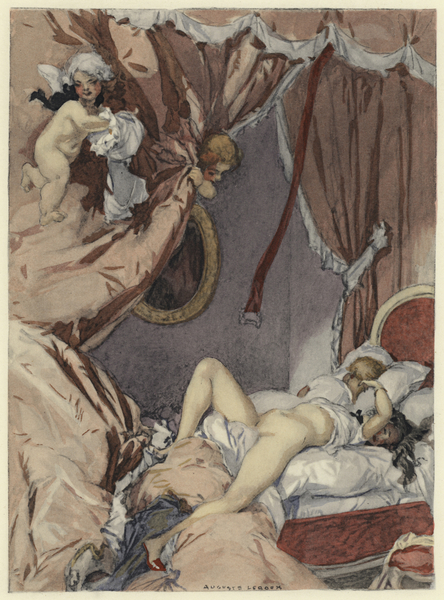 Illustration for memoirs of Casanova von Jules Marie Auguste Leroux