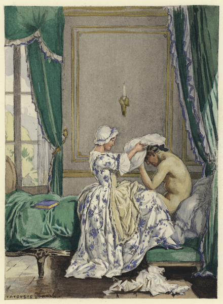 Illustration for memoirs of Casanova von Jules Marie Auguste Leroux