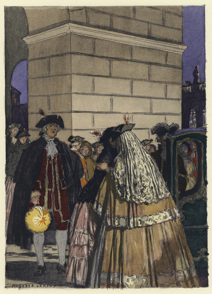 Illustration for memoirs of Casanova von Jules Marie Auguste Leroux