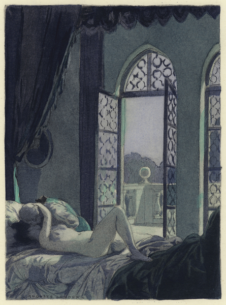 Illustration for memoirs of Casanova von Jules Marie Auguste Leroux