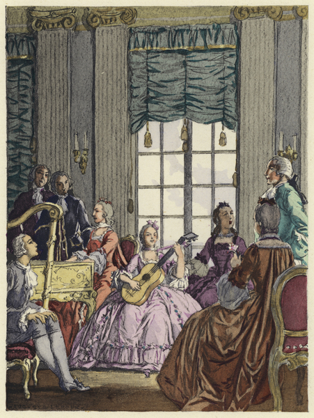 Illustration for memoirs of Casanova von Jules Marie Auguste Leroux