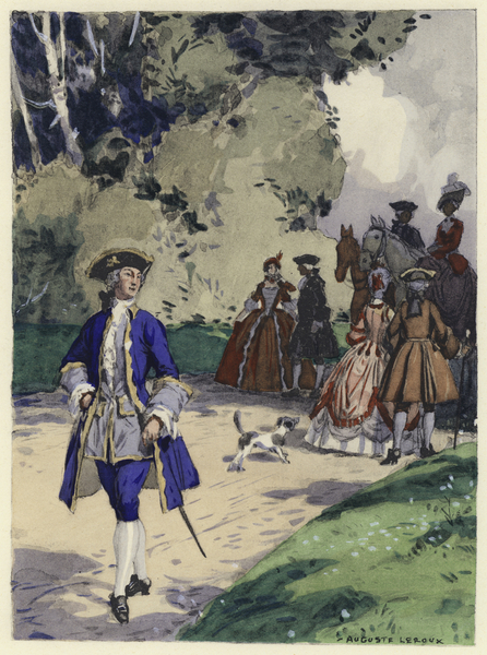 Illustration for memoirs of Casanova von Jules Marie Auguste Leroux