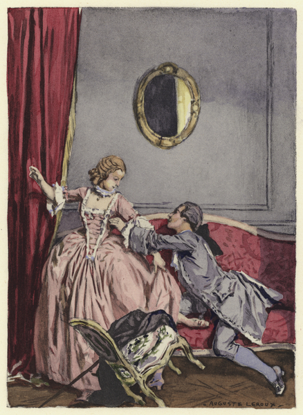 Illustration for memoirs of Casanova von Jules Marie Auguste Leroux