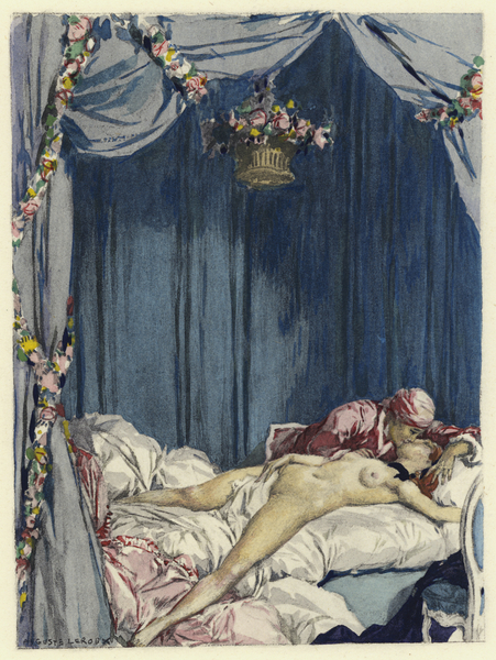 Illustration for memoirs of Casanova von Jules Marie Auguste Leroux