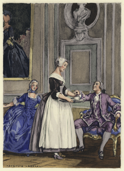 Illustration for memoirs of Casanova von Jules Marie Auguste Leroux