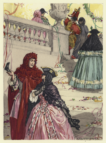 Illustration for memoirs of Casanova von Jules Marie Auguste Leroux