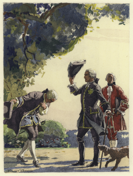 Illustration for memoirs of Casanova von Jules Marie Auguste Leroux