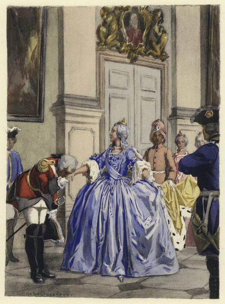 Illustration for memoirs of Casanova von Jules Marie Auguste Leroux