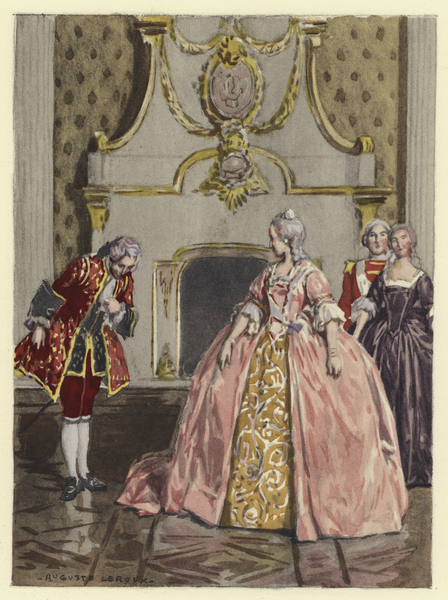 Illustration for memoirs of Casanova von Jules Marie Auguste Leroux