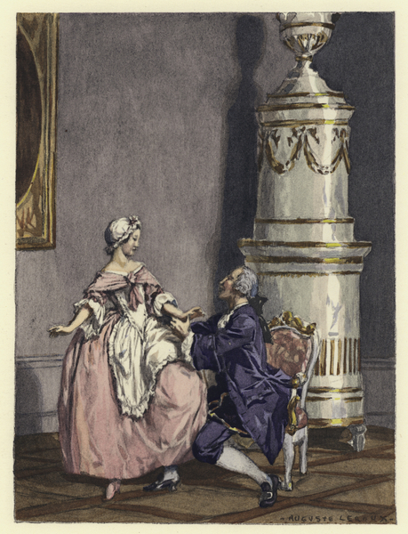 Illustration for memoirs of Casanova von Jules Marie Auguste Leroux