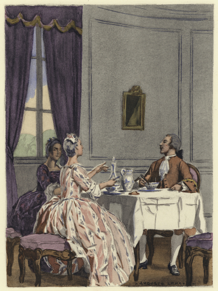 Illustration for memoirs of Casanova von Jules Marie Auguste Leroux