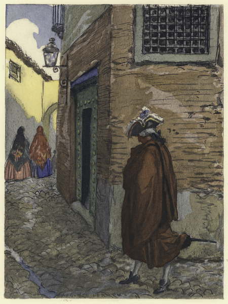 Illustration for memoirs of Casanova von Jules Marie Auguste Leroux