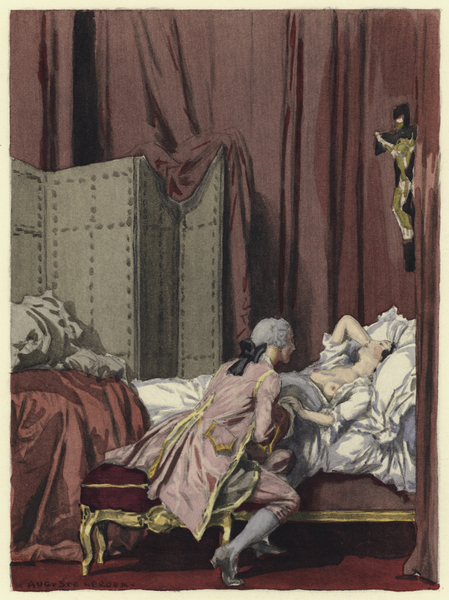 Illustration for memoirs of Casanova von Jules Marie Auguste Leroux